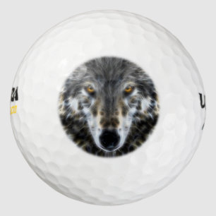 Balles De Golf Wolf Woodland Portrait inspirant