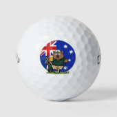 Balles De Golf Wombat australien effronté (Devant)