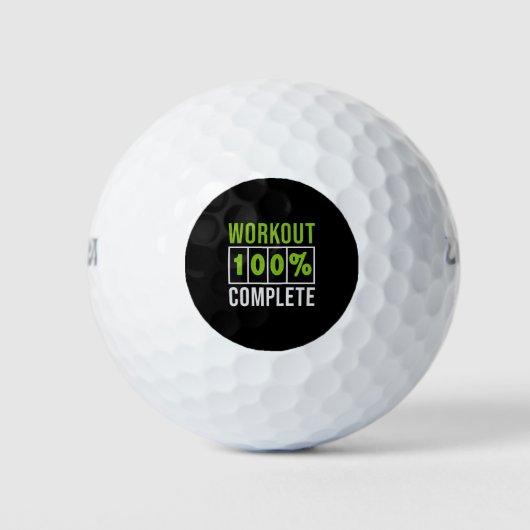 Balles De Golf Workout 100% Complete-workout-gym-fitness-funny (Devant)