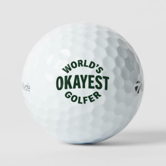 Balles De Golf World’s Okayest Golfer Vintage Pro Shop Style