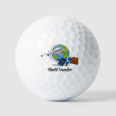 Balles De Golf World Traveller, emballé et prêt à partir, (Recto)