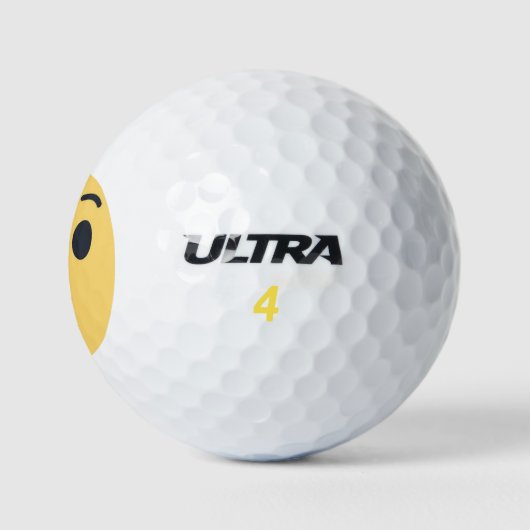 Balles De Golf Wow Emoji (Logo)