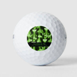 Balles De Golf X-Rayed - Vert radioactif