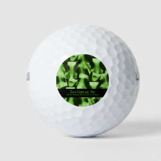Balles De Golf X-Rayed - Vert radioactif