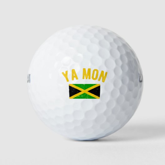 Balles De Golf Ya Mon Jamaica Slang Funny Jamaican Phrase (Devant)
