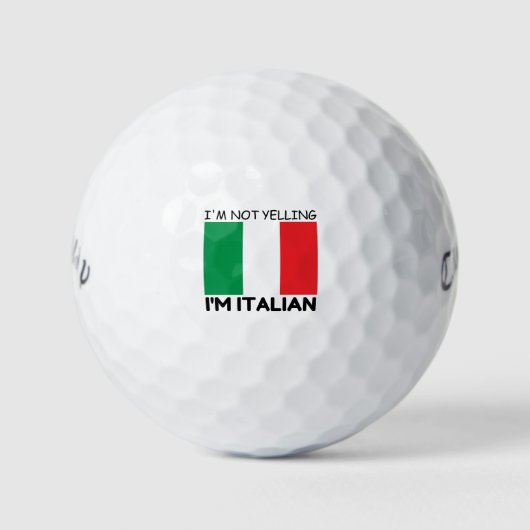 BALLES DE GOLF YELLING ITALIEN (Devant)