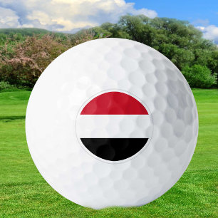 Balles De Golf Yéménite Golf Balls, Drapeau Yéménite / Patriotes