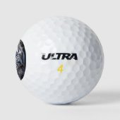 Balles De Golf Yeux Bleus Blancs (Logo)