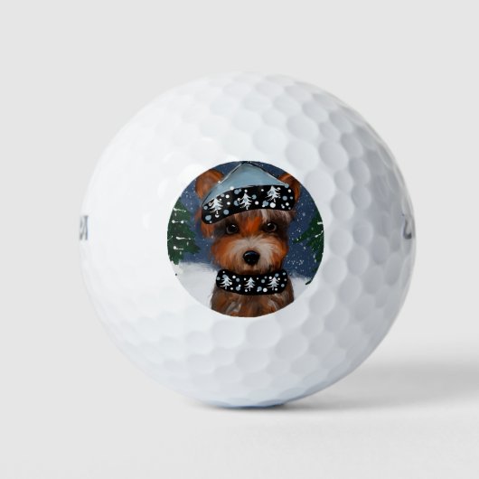 Balles De Golf Yorkie (Devant)