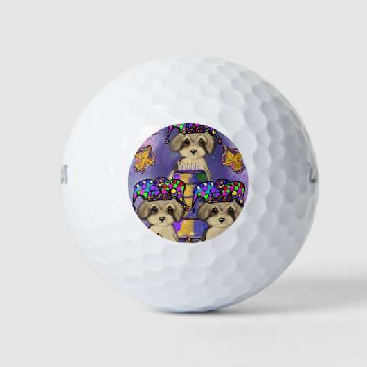 Balles De Golf Yorkie Poo (Devant)