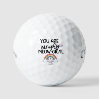 Balles De Golf 'You Are Simply Meow-gical' Cat Lovers Gift 