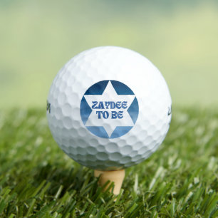 Balles De Golf "Zaydee to Be" Amusante Nouvelle aquarelle juive g