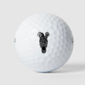 Balles De Golf Zebra Head (Devant)