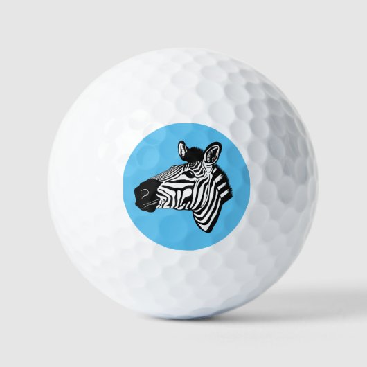 Balles De Golf Zèbre (Recto)