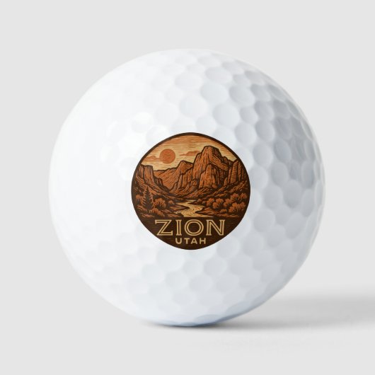 Balles De Golf Zion National Park Utah Golf Balls (Recto)