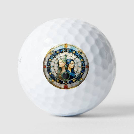 Balles De Golf Zodiac - Gemini Les Jumeaux (Devant)