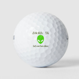 Balles De Golf Zone 51 Voyons les aliens