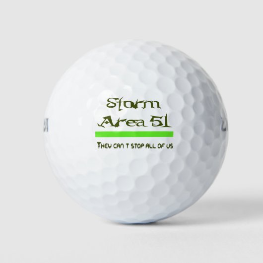 Balles De Golf Zone de tempête 51 (Devant)