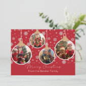 Balles de Noël Quatre Cartes photos (Debout devant)