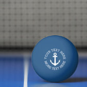 Balles de ping pong à thème d'ancre nautique pour (Filet)