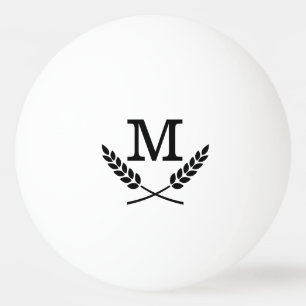 Balles de ping pong avec initiale du nom pour le t