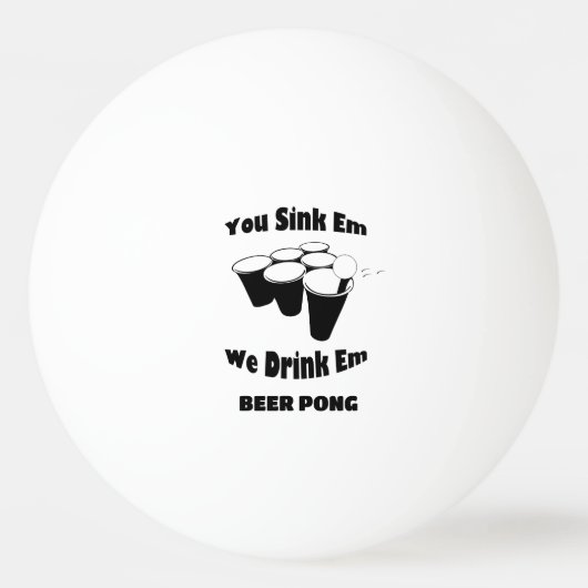 Balles de Ping Pong Beer Pong (Devant)