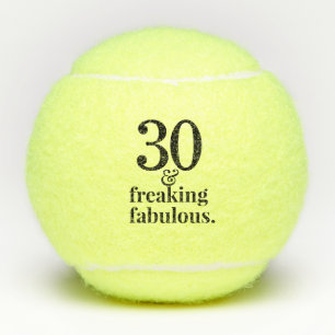 Balles De Tennis 30 et fabuleux anniversaire personnalisé