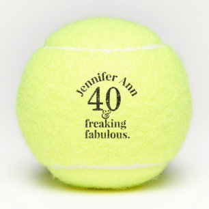 Balles De Tennis 40 et fabuleux anniversaire Personnalisé Funny
