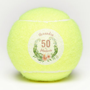 Balles De Tennis 50 ans et fabuleuse fête du 50e anniversaire rose