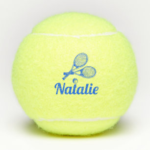 Balles de tennis à script élégant personnalisé