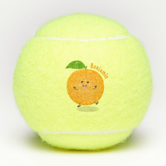 Balles De Tennis Agréable agrumes d'orange (Devant)