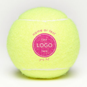 Balles De Tennis Ajoutez votre logo herec club logo rose