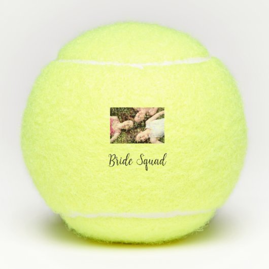 Balles De Tennis Ajoutez votre nom photo bridesmaid squad marié par (Devant)
