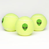 Balles De Tennis alien vert tête pour science-fiction extraterrestr (Multiple)