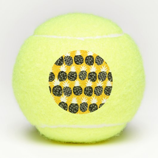 Balles De Tennis Ananas noir (Devant)