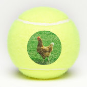 Balles De Tennis Animaux de ferme de poulet de vache 4Robin (Dos)