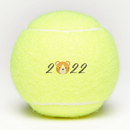Balles De Tennis Année du Tigre 2022 (Devant)