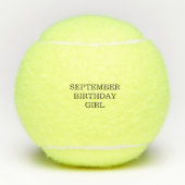 Balles De Tennis Anniversaire Mois Anniversaire Fille (Devant)