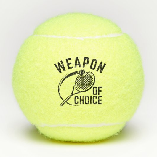 Balles De Tennis Arme De Choix (Devant)