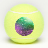 Balles De Tennis Arrière - plan mardi Gras Festive violet (Dos)