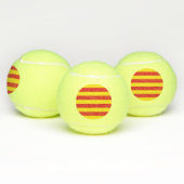 Balles De Tennis Bal de Tennis Patriotique avec Drapeau de Catalogn (Multiple)