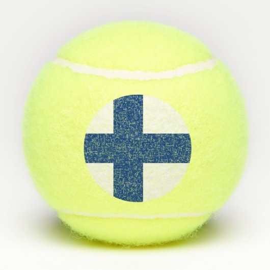 Balles De Tennis Bal de Tennis Patriotique avec Drapeau de Finlande (Dos)