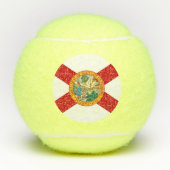 Balles De Tennis Bal de Tennis Patriotique avec Drapeau de Floride, (Devant)
