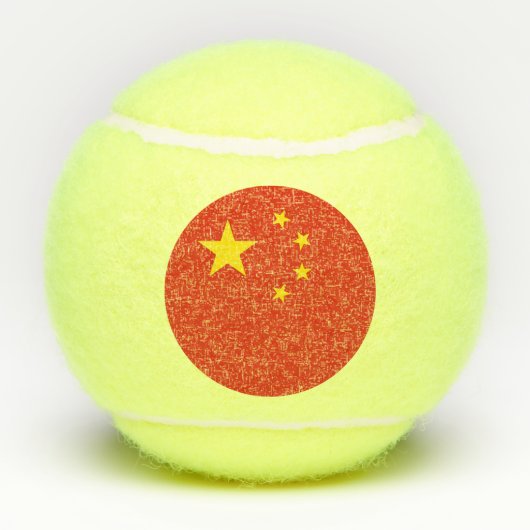 Balles De Tennis Bal de tennis patriotique avec drapeau de la Chine (Dos)