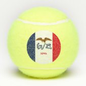 Balles De Tennis Bal de Tennis Patriotique avec Drapeau de l'Iowa, (Dos)