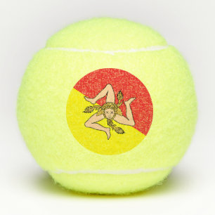 Balles De Tennis Bal de Tennis Patriotique avec Drapeau de Sicile,