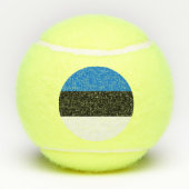 Balles De Tennis Bal de Tennis Patriotique avec Drapeau d'Estonie (Dos)