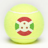 Balles De Tennis Bal de tennis patriotique avec drapeau du Burundi (Dos)