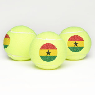 Balles De Tennis Bal de tennis patriotique avec drapeau du Ghana