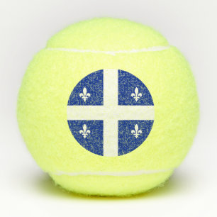 Balles De Tennis Bal de tennis patriotique avec drapeau du Québec, 